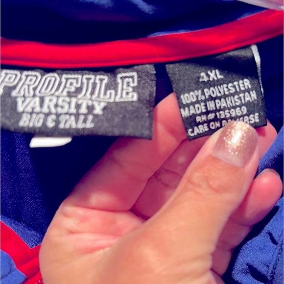 NWT -Mens 4xL Kansas Jayhawks 3/4 zip - Picture 4 of 5